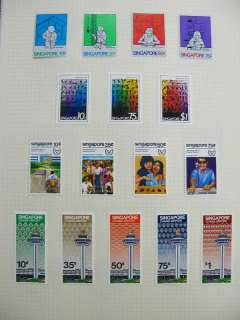 Singapore Choice Mint Stamp Collection On Scott Pages  