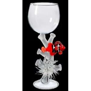  Hand blown Clownfish or Clown Fish Wine Glass by Yurana 