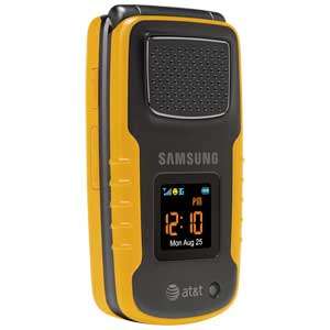   SAMSUNG RUGBY A837 CELL PHONE CINGULAR AT&T YELLOW 607375045188  