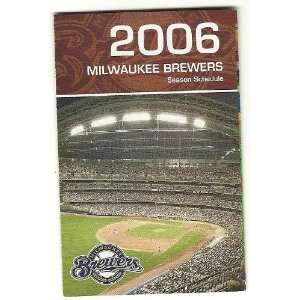    2006 Milwaukee Brewers Pocket Schedule Sked #2 