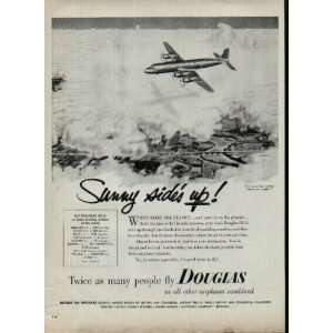   above the weather  1951 Douglas DC 6 ad, A0982 
