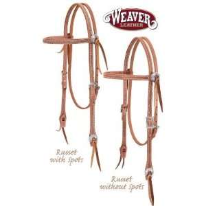 Weaver Stockman Browband Headstall w/ OR w/o Spots Sunset, WoSpt 
