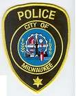 WI MILWAUKEE WISCONSIN POLICE DEPARTMENT SHOULDER PATCH NEW