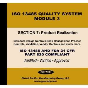  ISO 13485 Quality System, Module #3 (9780970293978 