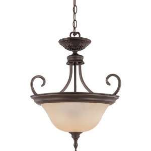   60/1769 Halsey 3 Light Pendant in Sudbury Bronze