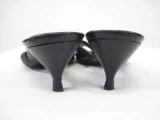SIGERSON MORRISON Black Leather Sandals Slides Shoes 9  