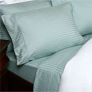   Single Ply Yarn Bed Sheet set (Light Blue) Queen.