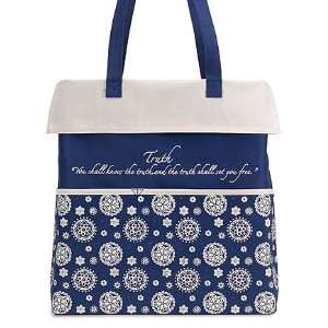  Gifts of Faith Truth Medallion Floral Tote Bag NC946