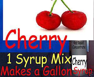 CHERRY Snow Cone/SHAVED ICE Flavor SYRUP MIX  GALLON  
