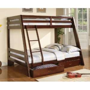  The Simple Stores Contemporary Twin over Full Bunk Bed 