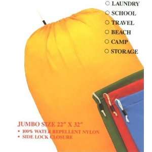   NYLON LAUNDRY BAG   JUMBO   CAMP, COLLEGE DORM BLACK