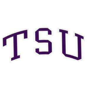 Tarleton State Texans Arched Purple And White Tsu Sticker 