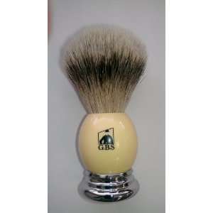 Silvertip badger Bristle faux Ivory Chrome base Shaving Brush    comes 