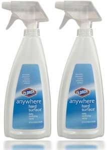 Clorox Anywhere Hard Surface Daily Sanitizing Spray 22 Oz (Pack of 2 