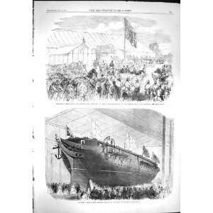  1869 Ship Launch Thalia Woolwich Orphan Asylum Watford 