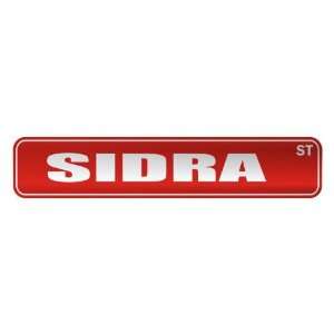   SIDRA ST  STREET SIGN NAME