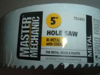 Master Mechanic 5 Hole Saw 703445 Bi Metal w/ Cobalt  