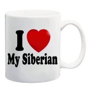  I LOVE MY SIBERIAN Mug Coffee Cup 11 oz ~ Cat Breed 