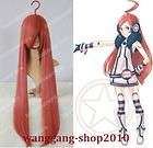 VOCALOID Code Miki Orange Red Cosplay Wig wigs +hairnet T139