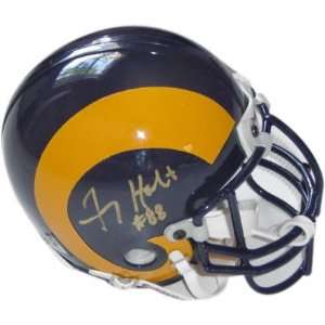 Torry Holt St. Louis Rams Autographed Throwback Rookie Mini Helmet 