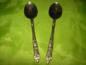ONE PAIR OF NICKEL SILVER SHEFFIELD ENGLAND SPOONS  