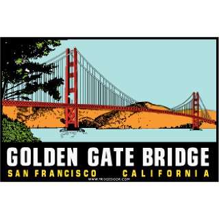 Fridgedoor Golden Gate Bridge SF CA Travel Decal Magnet 