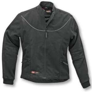 Vega Zip Up Reflective Black Waterproof Fleece Jacket (Mens & Womens 