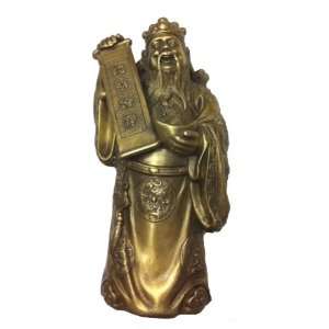  Brass God of Wealth Tsai Shen Yeh Statue 7 Kitchen 