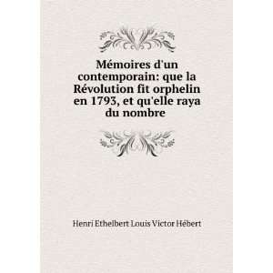   elle raya du nombre . Henri Ethelbert Louis Victor HÃ©bert Books
