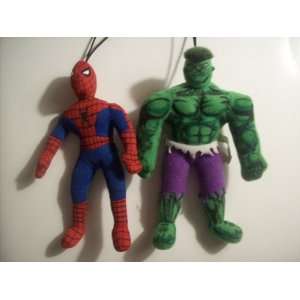  Spiderman and Hulk Plush Ornaments Toys & Games