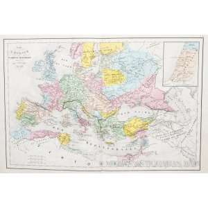  Delamarche Map of Europe During Charlemagne (1858) Office 