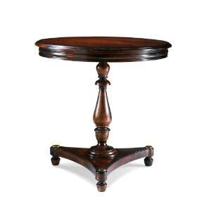 Round Lamp Table by Sherrill Occasional   CTH   Dk. Tobacco (485 930)