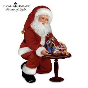  Thomas Kinkade Santa Doll And Nativity Set The Reason For 