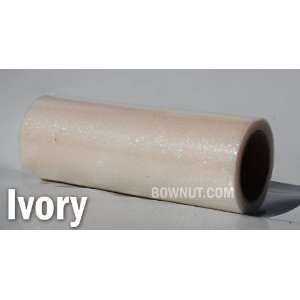  Ivory   6x10Y Glitter Tulle Roll or Spool Arts, Crafts 
