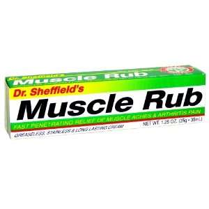  Dr. Sheff. Muscle Rub Cream 1.25 oz (Pack of 12) Health 