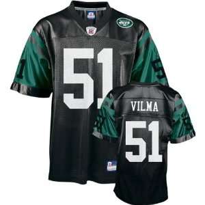  Jonathan Vilma Black Reebok NFL Replica New York Jets 