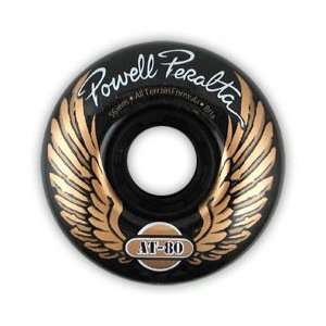  Powell AT 80 Clear Black   Set of 4 Wheels (80A / 65MM 