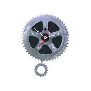  Recycled Bicycle Parts Rubber Clock Patio, Lawn & Garden