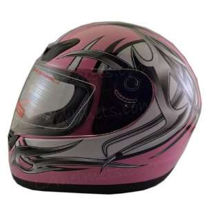   Adult Pink Tribal Full Face Street Helmet FF101 P small Automotive