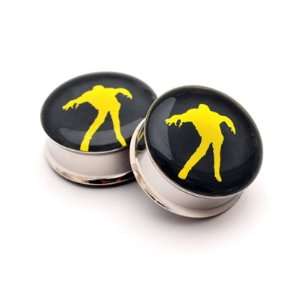  Zombie Picture Plugs Style 3   7/16 Inch   11mm   Sold As 