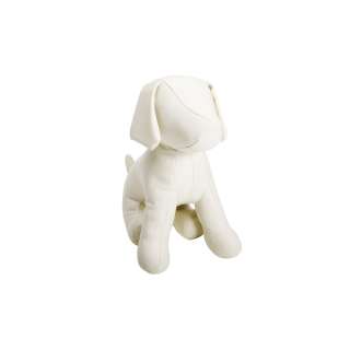 New Cleo dog mannequin white model display leather sit  
