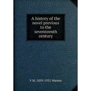   previous to the seventeenth century F M. 1859 1931 Warren Books