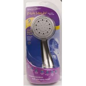 Waxman 8681100 9 Spray Body Moods Handheld Showerhead, Brushed Nickel
