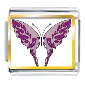  Shades Of Purple Butterfly Photo Italian Charms Pugster 