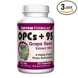   OPCs and 95 100mg, 25 Capsules (Pack of 3)
