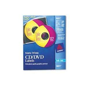  Avery CD Labels   100 Disc labels & 200 Spine labels (8691 