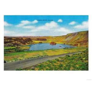  Lower Grand Coulee River   Grand Coulee Dam, WA Giclee 