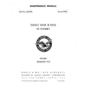   2800 CB Aircraft Engine Maintenance Manual Pratt & Whitney Books
