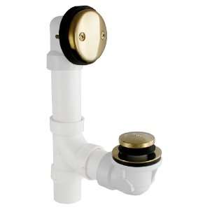  LDR 552 0052PB Waste And Overflow Kit With Toe Touch Drain 