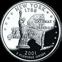 2001 New York State Quarter D Uncirculated Complete Your Collection 